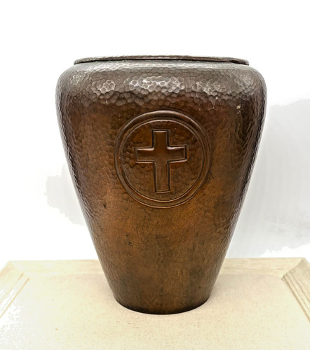 Antique hand hammered copper - hammered, ~